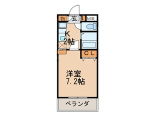 ＫⅡ－ＯＫＡＳＡＮ　Ｂ．二番館の物件間取画像